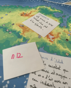 Carte du royaume de Glads créée pour le stage écrire une quête en Fantasy